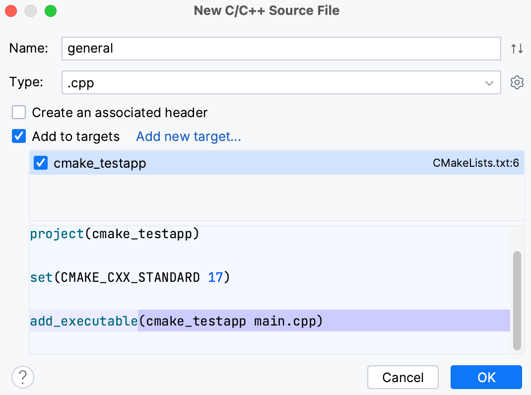 Manage CMake project files CLion Documentation