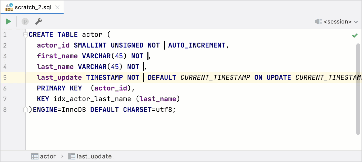 Search for a target within a file DataGrip Documentation
