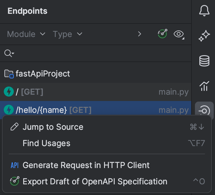 FastAPI PyCharm Documentation