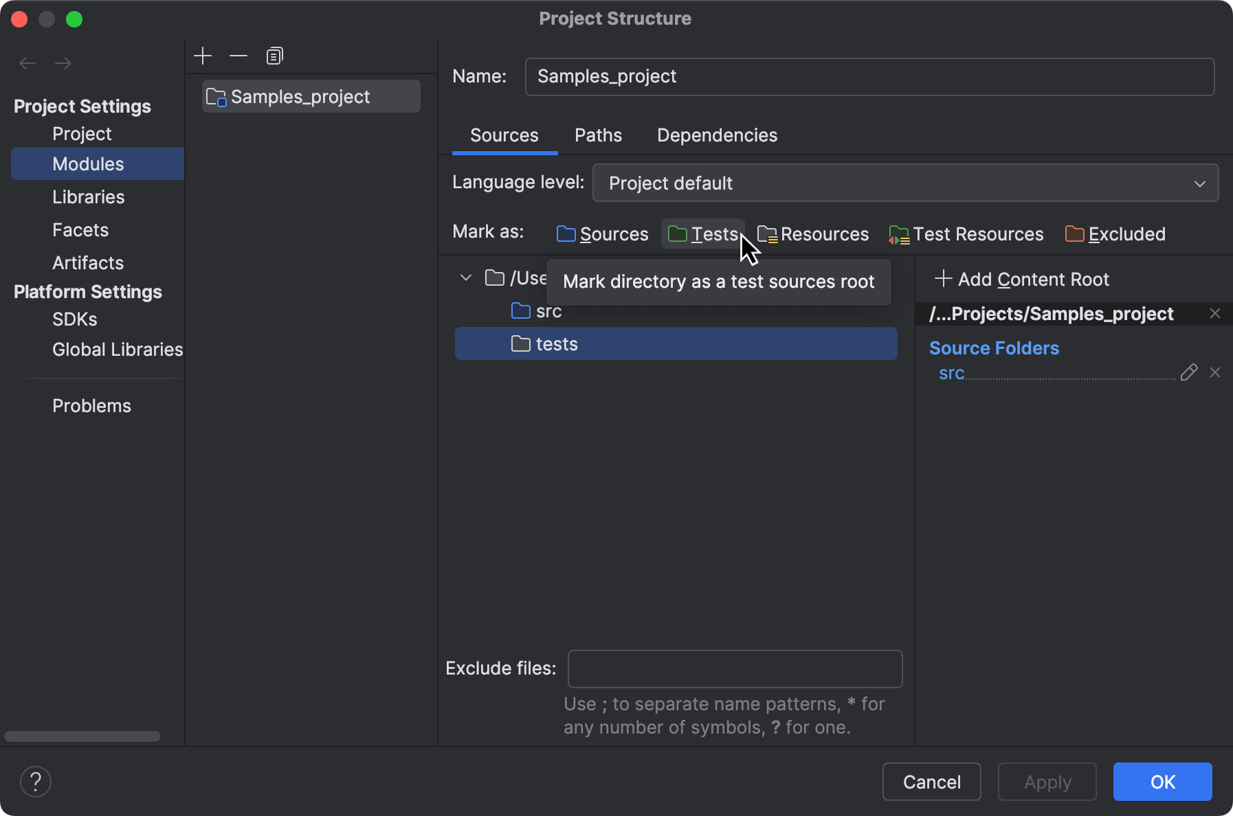 Content roots IntelliJ IDEA Documentation