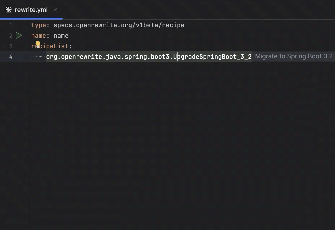 OpenRewrite IntelliJ IDEA Documentation