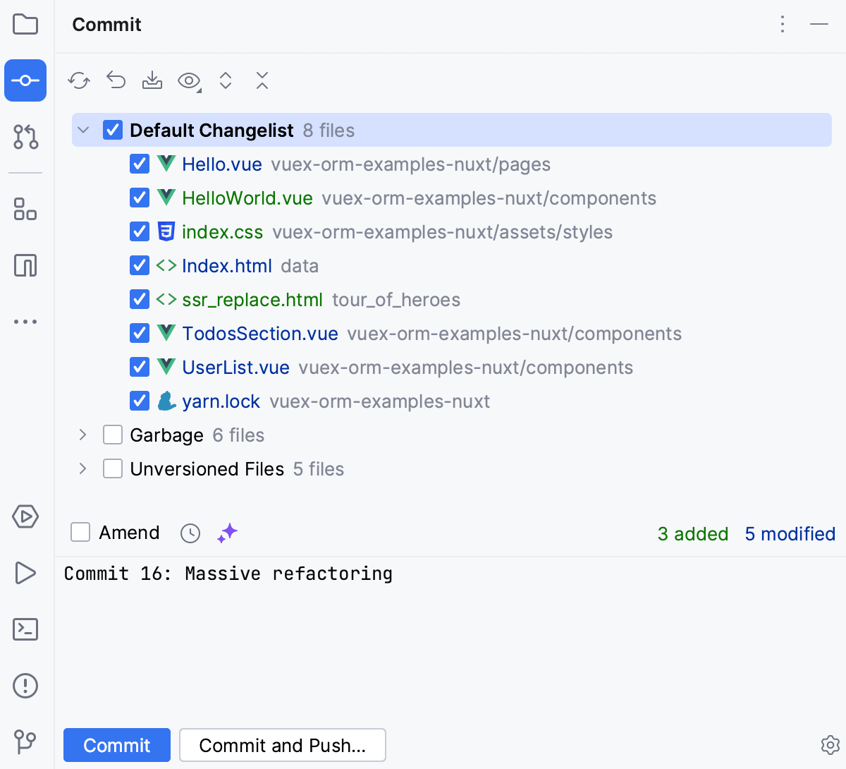 Commit and push changes to Git repository Storm Documentation