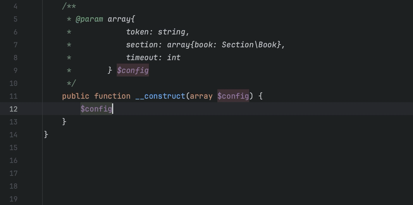 PHP type checking PhpStorm Documentation