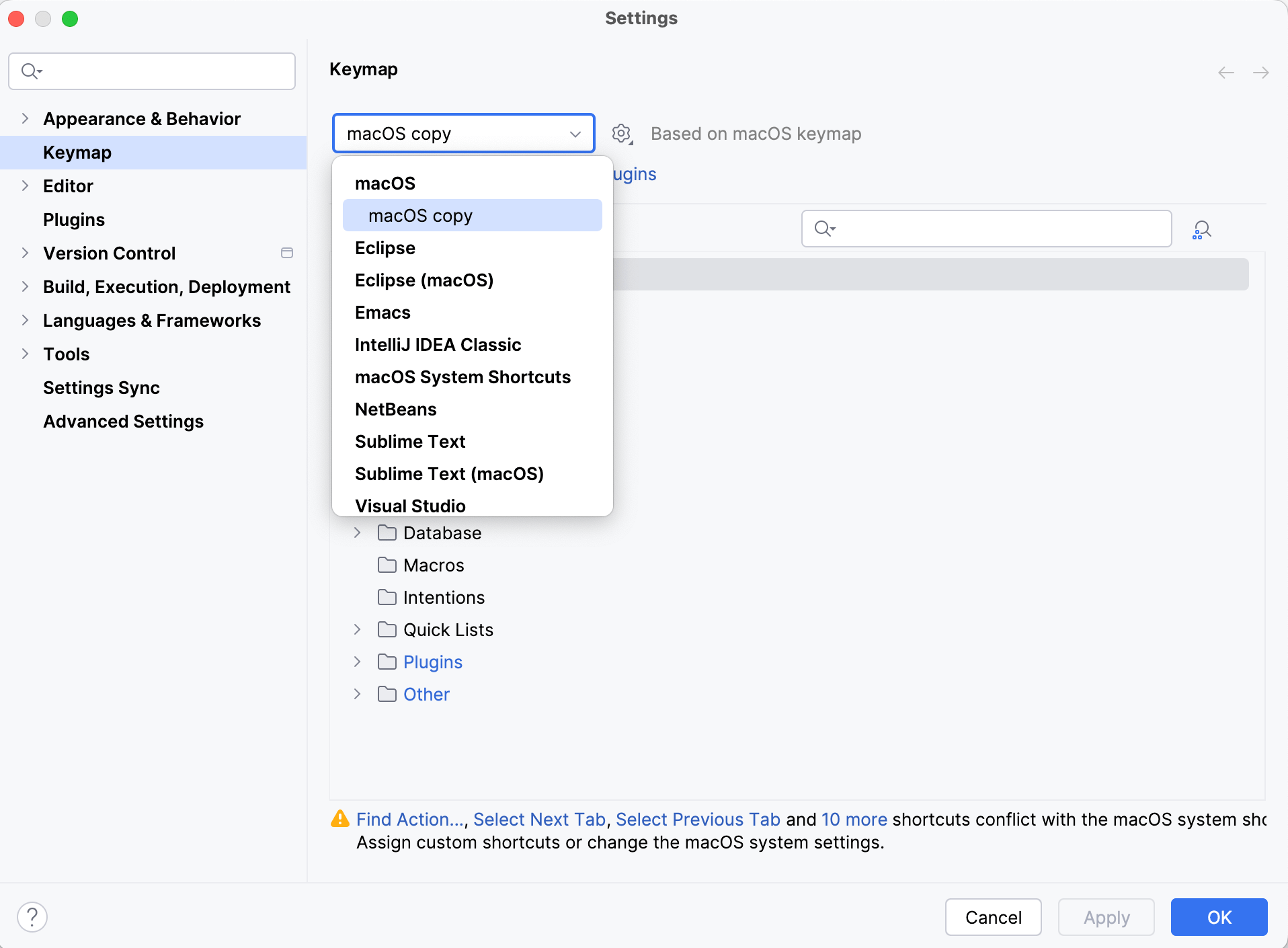 Configure keyboard shortcuts | IntelliJ IDEA Documentation