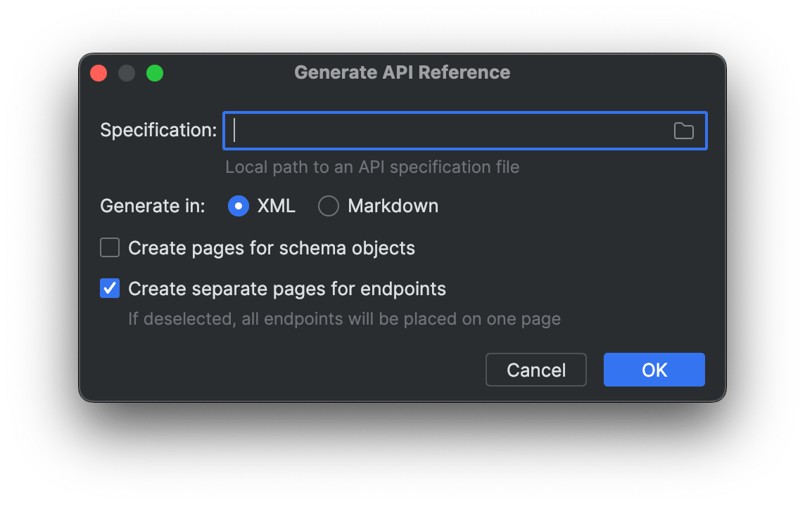 Generate API reference Writerside Documentation