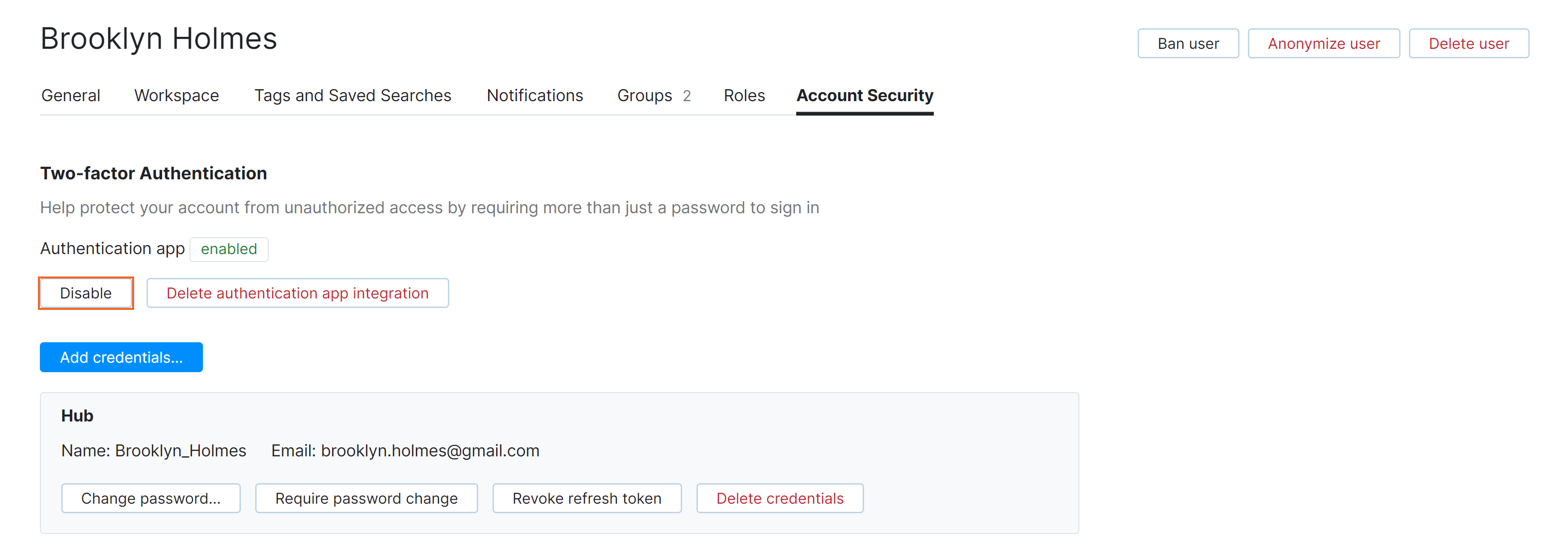 Enable Twofactor Authentication YouTrack Cloud Documentation