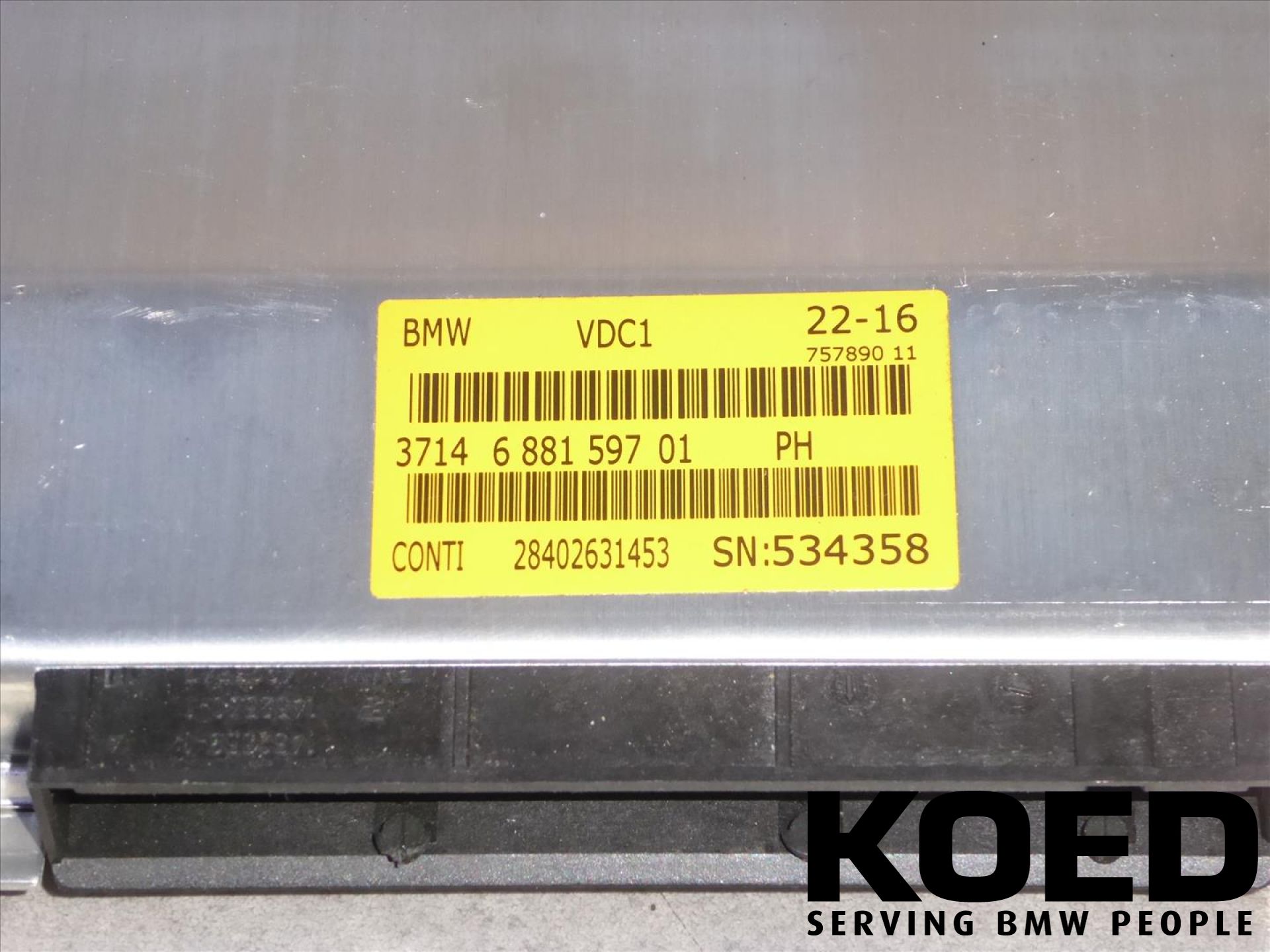 KB1186190 Kontroll boks KOEDBMW Serving BMW People