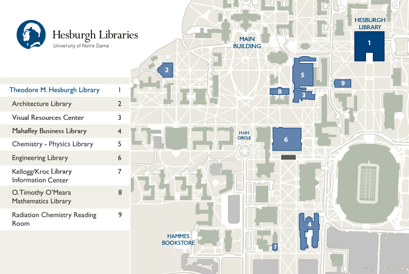 University Of Notre Dame Campus Map Pdf - United States Map