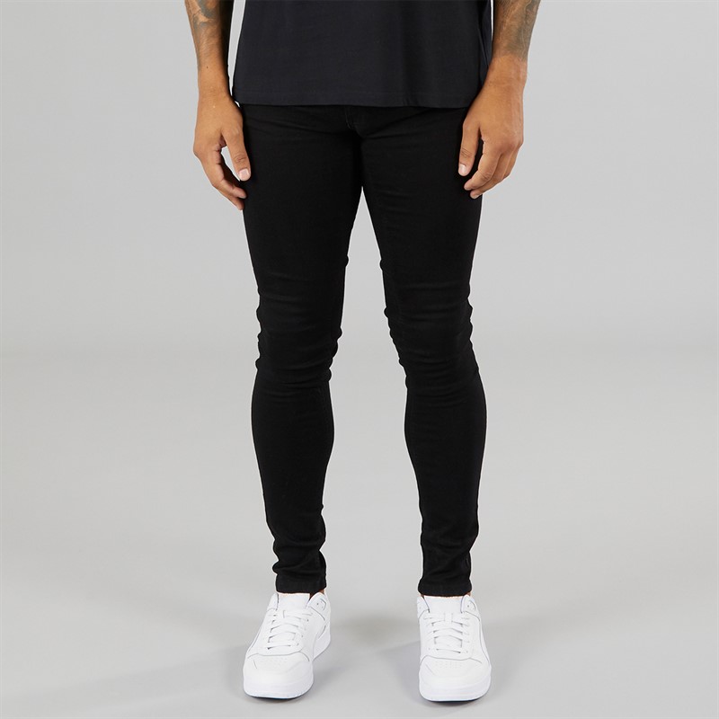 Buy Avant Garde Mens Staple Skinny Stretch Jeans Black