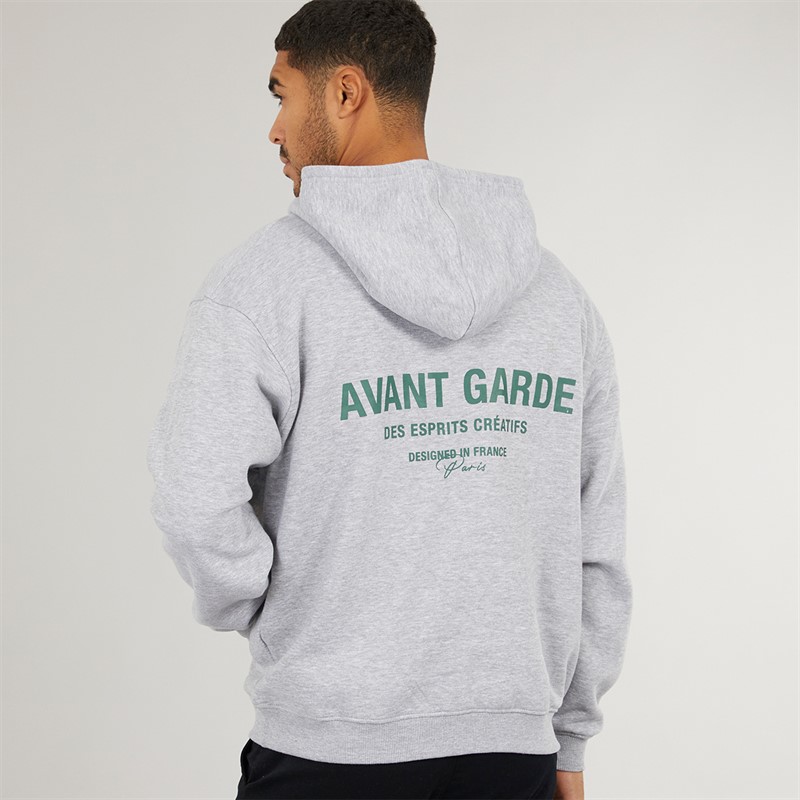 Buy Avant Garde Mens Creatives Hoodie Light Grey Marl