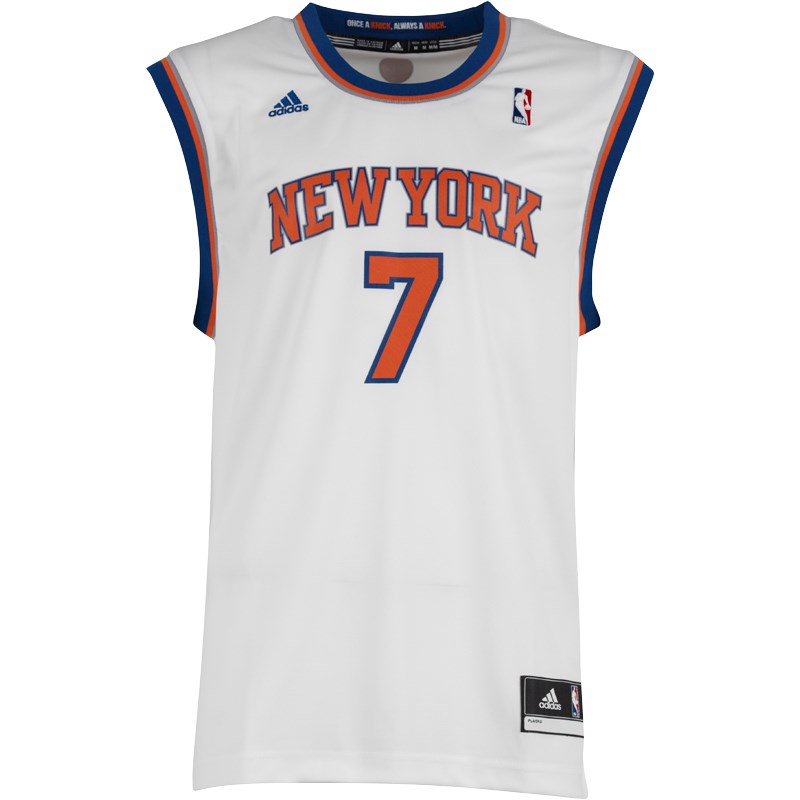 Buy adidas Mens New York Knicks Home Swingman Jersey Carmelo Anthony White/Blue/Orange