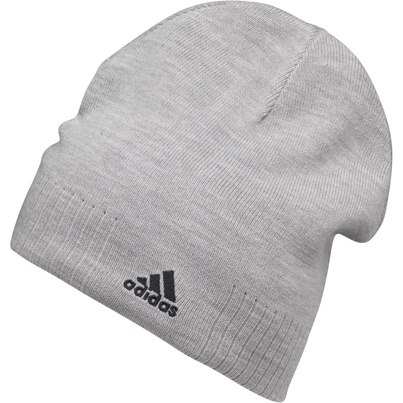 Buy adidas Mens Essentials Logo Beanie Hat Medium Grey Heather/Black