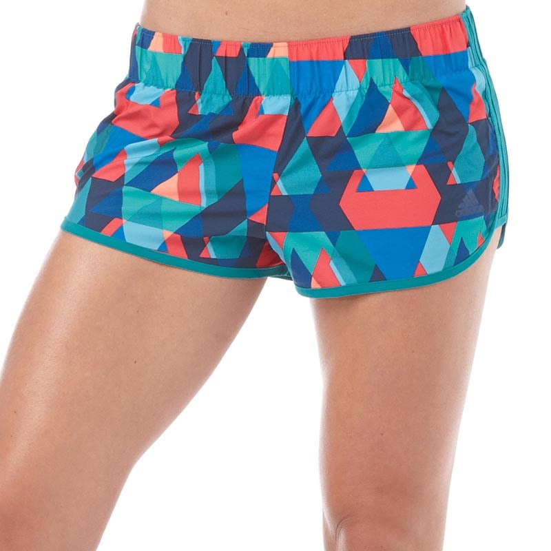 Buy adidas Womens Graphic 3 Stripe M10 Marathon Running Shorts