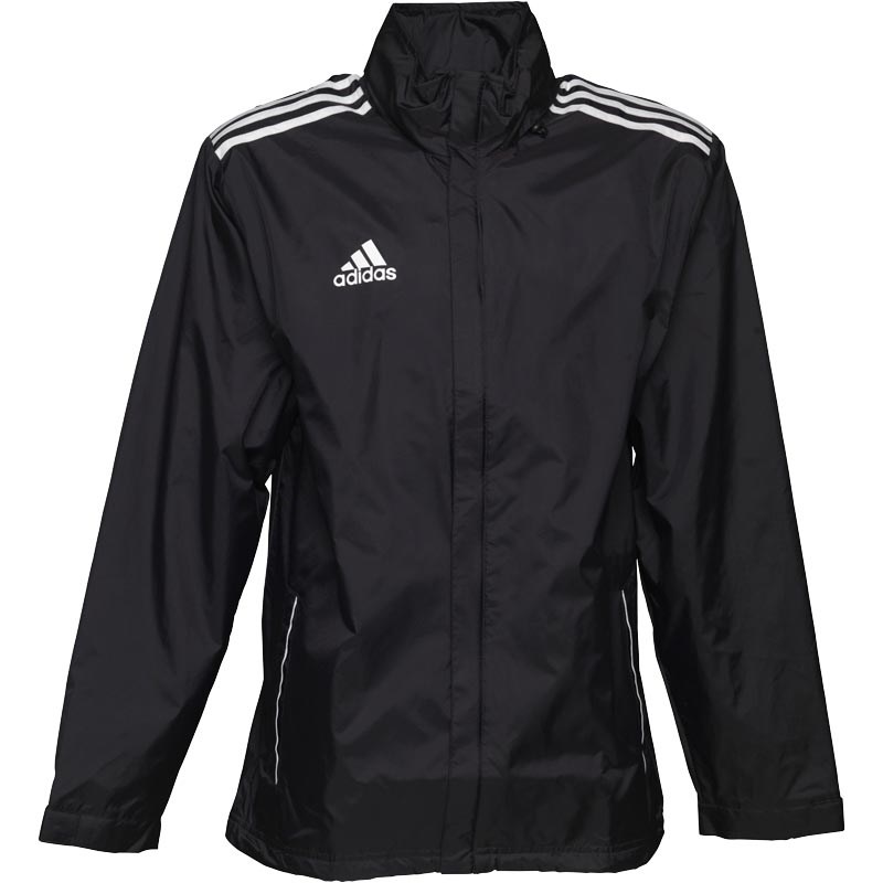 Buy adidas Mens 3 Stripe Core 11 Rain Jacket Black/White