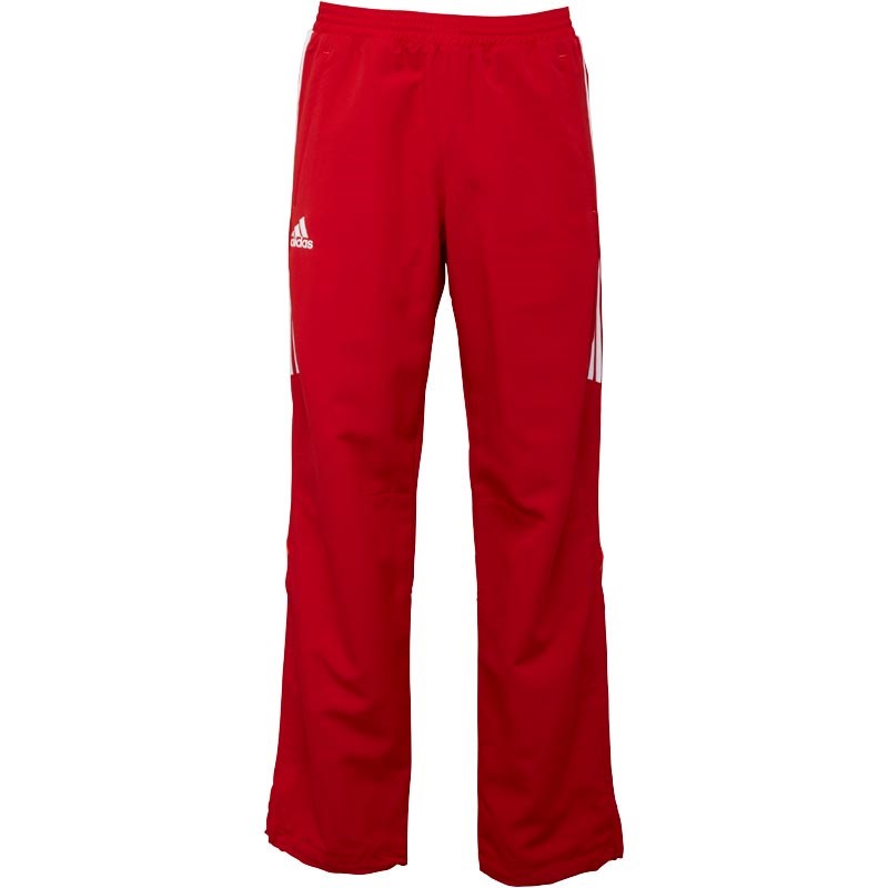 Buy adidas Mens 3 Stripe Team ClimaLite Poly Track Pants University Red