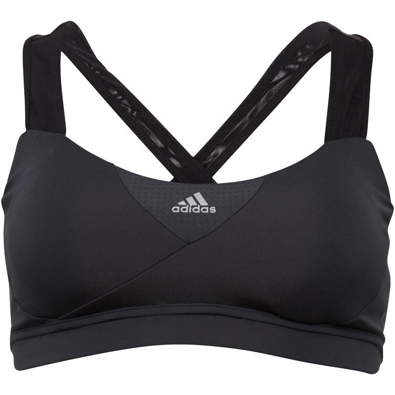 Buy adidas Womens Supernova ClimaCool Sports Bra Top Dark Grey/Black