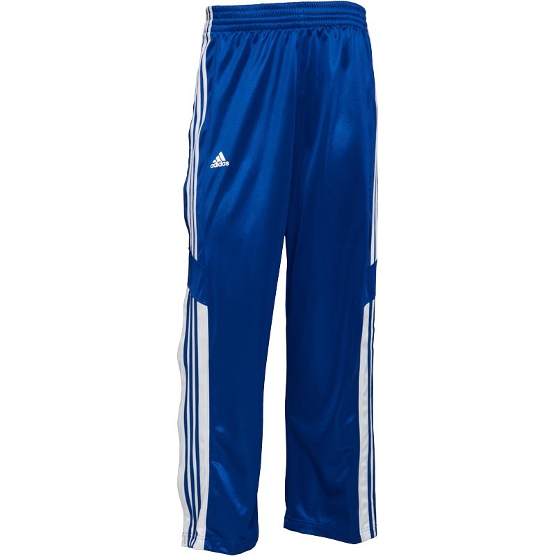 Buy adidas Mens 3 Stripe Warm Up Popper Basketball Track Pants Core Royal/White