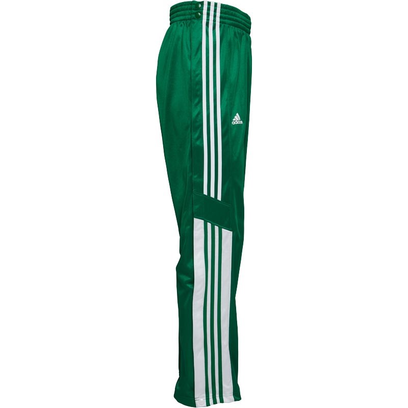 Buy adidas Mens 3 Stripe Warm Up Popper Basketball Track Pants Kelly