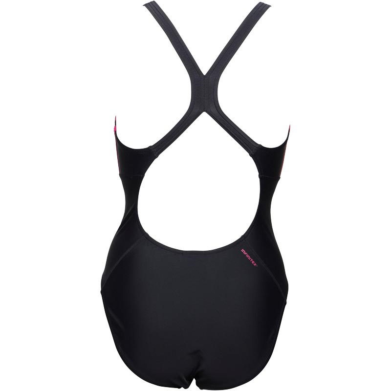 Buy adidas Womens Infinitex One Piece Swimming Costume Black/Pink
