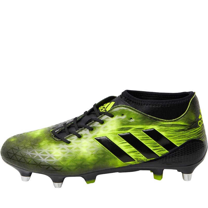 Buy adidas Mens Adizero Malice SG Rugby Boots Core Black/Yellow