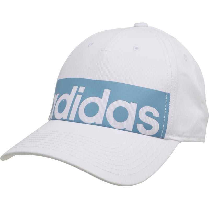 adidas 5 Panel Classic Linear Logo Mütze Weiß