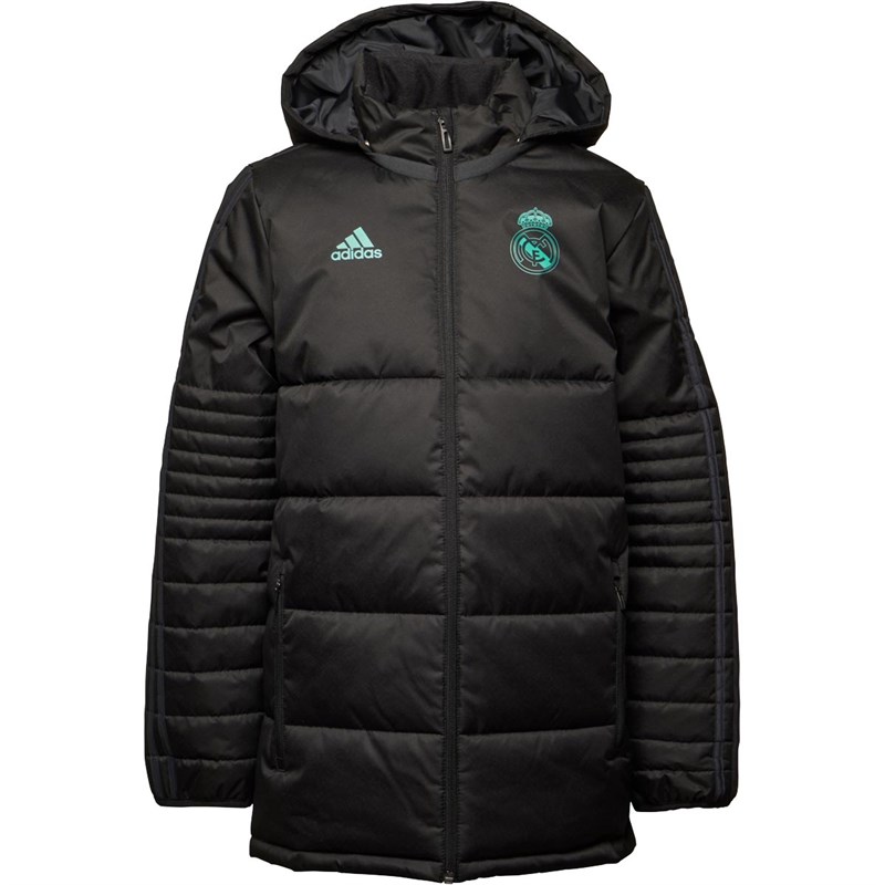 Buy adidas Junior Boys RMCF Real Madrid Winter Jacket Black/Solid Grey