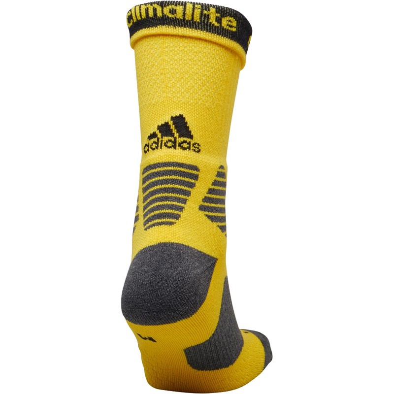 Buy adidas Basketball ID Crew Socks Equipment Yellow/Dark Grey/Black