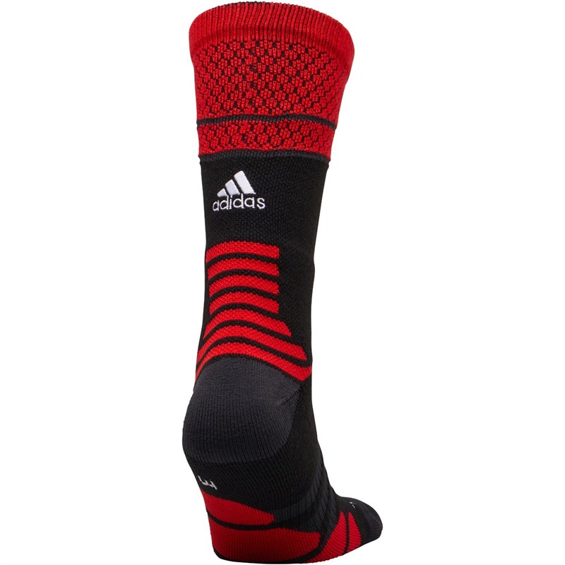 Buy adidas D Rose GR Basketball Crew Socks Black/Scarlet/White