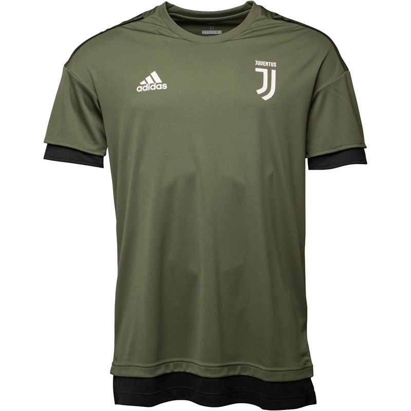 Buy adidas Mens Juventus UCL Short Sleeve Training Jersey Base Green/Black
