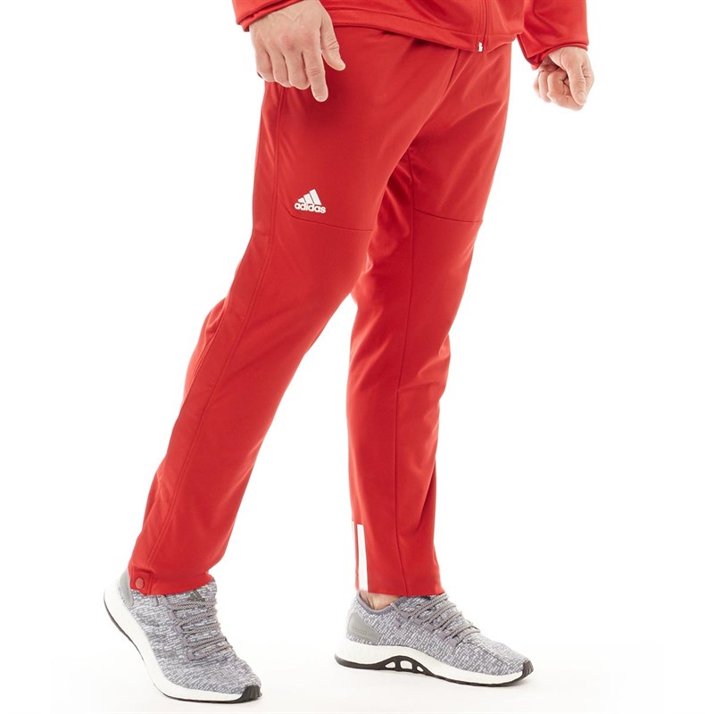 Buy adidas Mens Ekit Snap Basketball Pants Power Red/White
