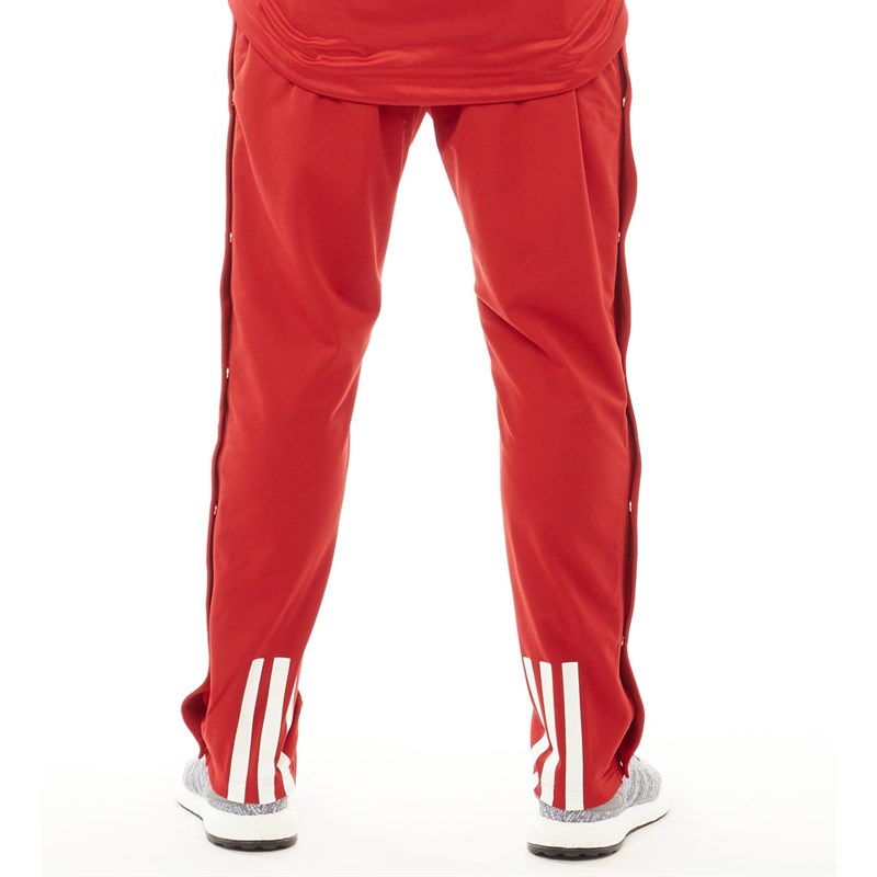 Buy adidas Mens Ekit Snap Basketball Pants Power Red/White