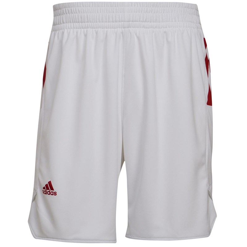 Buy adidas Mens Ekit Basketball Shorts White/Power Red