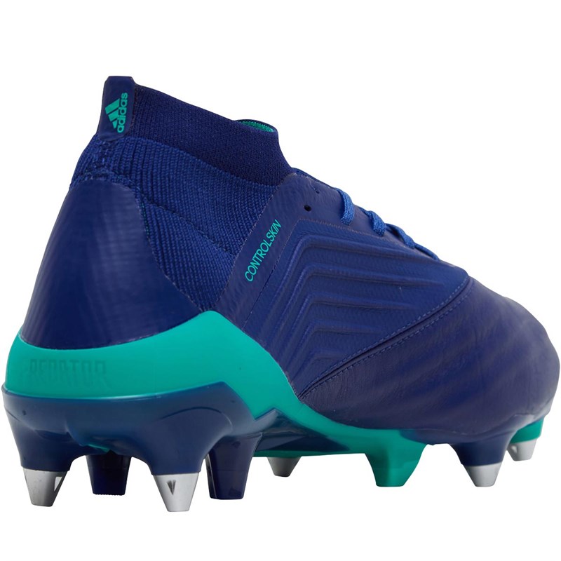 Buy adidas Mens Predator 18.1 SG Leather Rugby Boots Unity Ink/Aero