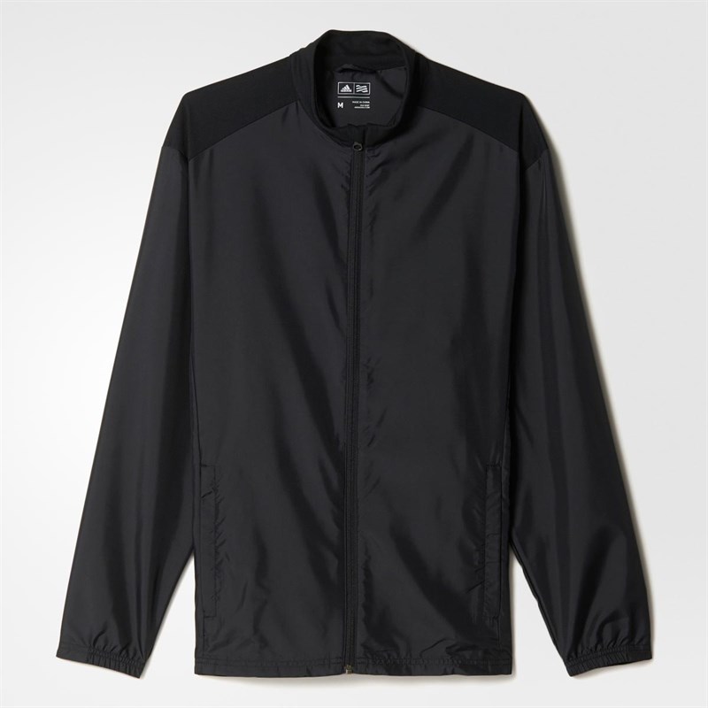 Buy adidas Mens Golf Club Wind Jacket Black