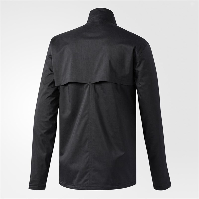 Buy adidas Mens Golf Climaproof Heathered Rain Jacket Black/Black