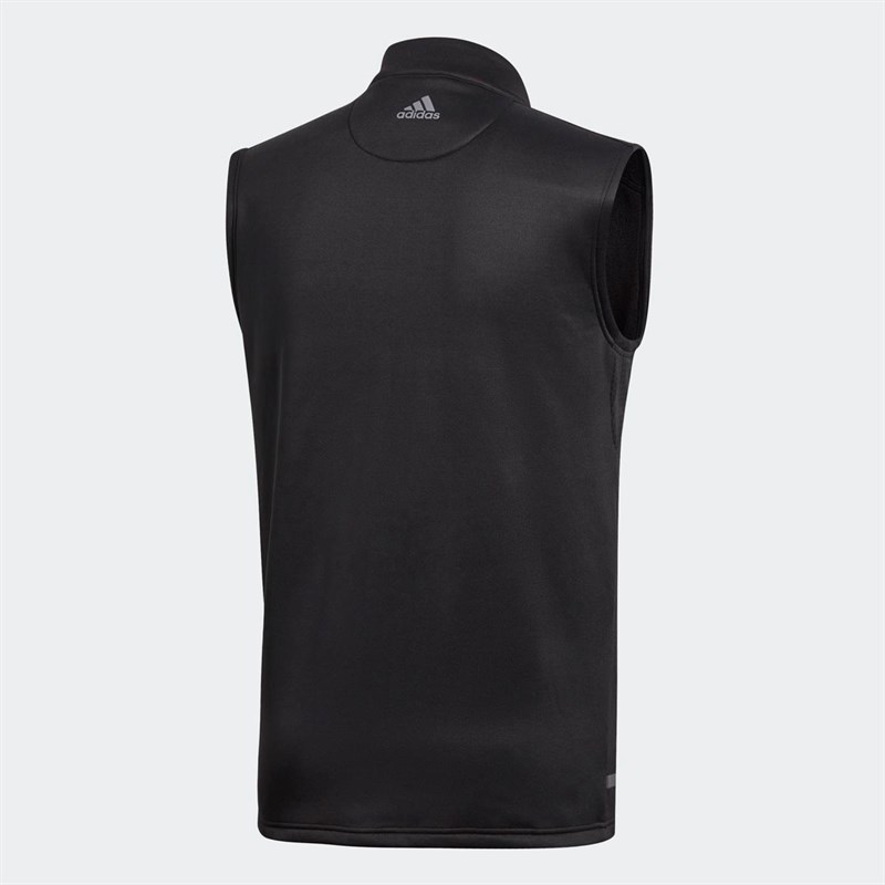 Buy adidas Mens Golf Climaheat Full Zip Vest Black