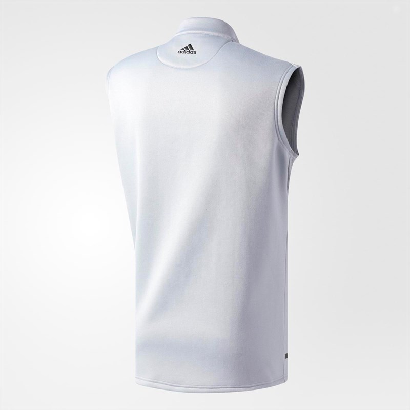 Buy adidas Mens Golf Climaheat Full Zip Vest Mid Grey
