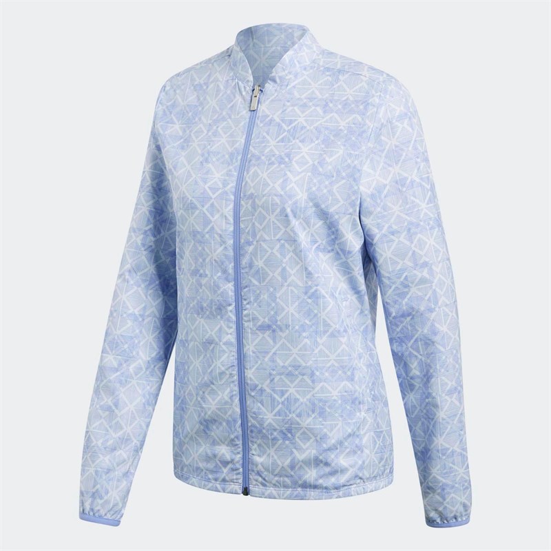 Buy adidas Womens Golf Fashion Wind Jacket Chalk Purple