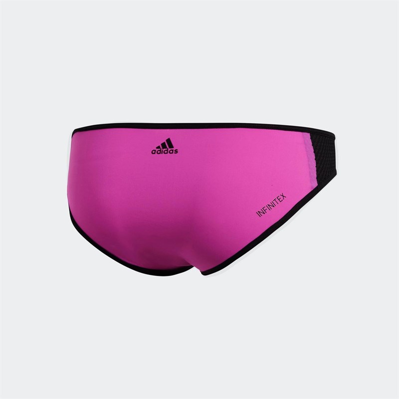 Buy adidas Womens Amphi Hipster Bikini Bottoms Shock Pink/Black