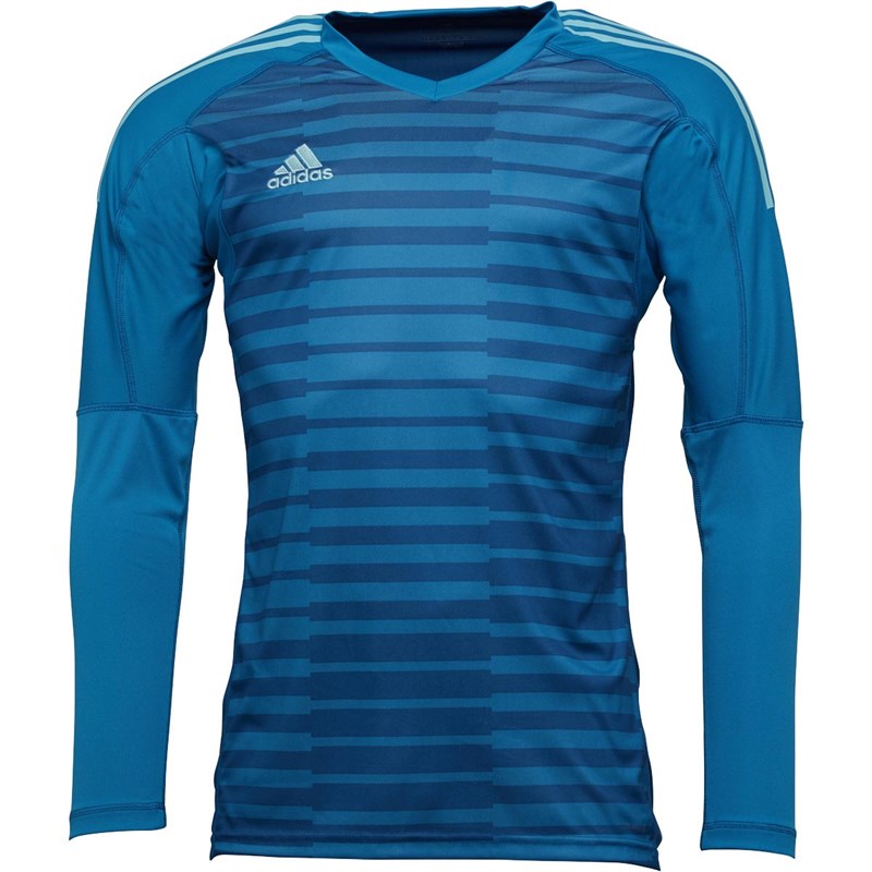 Buy adidas Mens Adipro 18 Long Sleeve Goalkeeper Shirt Bold Aqua/Unity