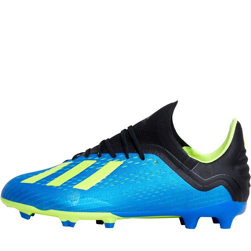 Buy adidas Junior X 18.1 FG Football Boots Football Blue/Solar Yellow