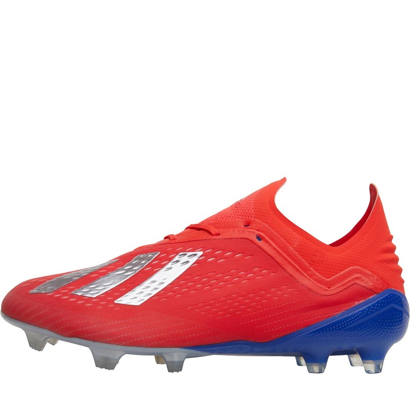 Buy adidas Mens X 18.1 FG Firm Ground Football Boots Active Red/Silver Metallic/Bold Blue
