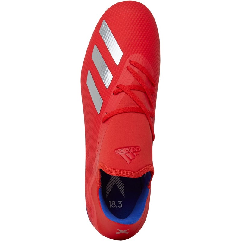 Buy adidas Mens X 18.3 FG Firm Ground Football Boots Active Red/Silver