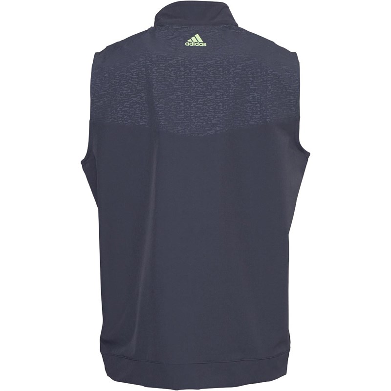 Buy adidas Mens Camo Print Wind 1/4 Zip Golf Vest Grey Five