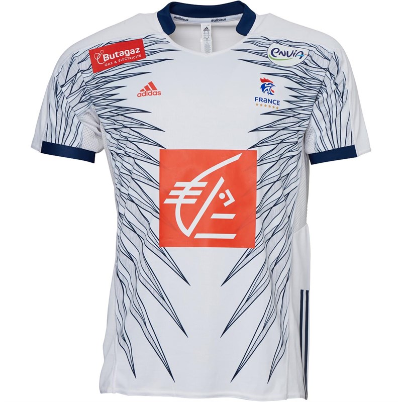 Buy adidas Mens FFHB France Handball Jersey White
