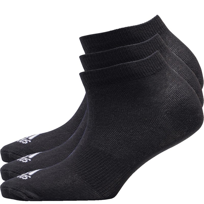 Buy adidas Performance Three Pack No Show Socks Black/Black/Black