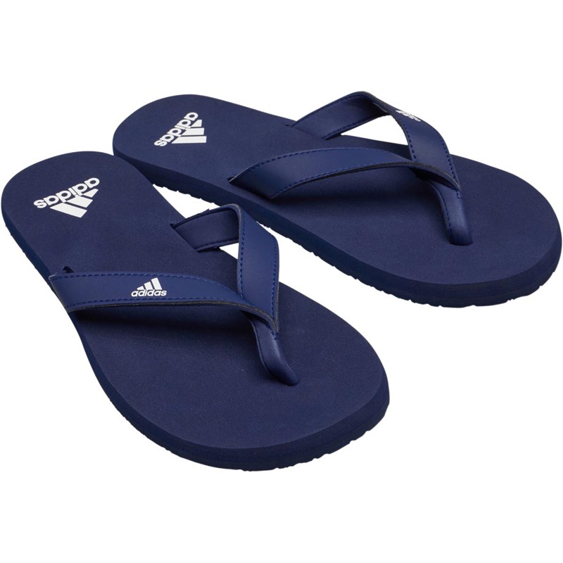 Buy adidas Mens Eezay Flip Flops Dark Blue/Footwear White/Dark Blue