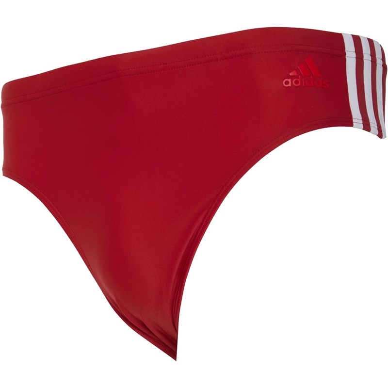 Buy adidas Mens Fitness 3 Stripes Swim Trunks Active Maroon