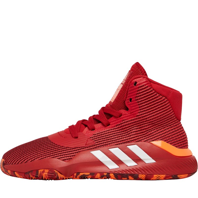 adidas Heren Pro Bounce 2019 Basketball Sneakers Diep Rood