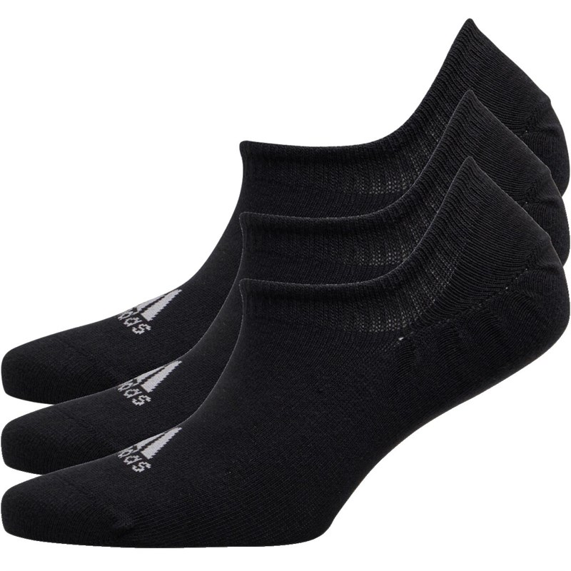 Buy adidas Performance Thin Three Pack Invisible Socks Black/Black/Black